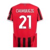 Conjunto (Camiseta+Pantalón Corto) AC Milan Chukwueze 21 Primera Equipación 2024-25 - Niño